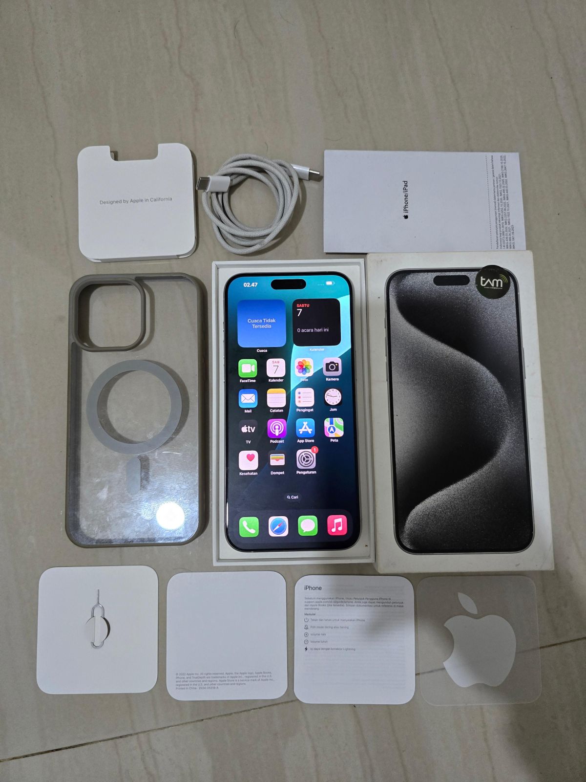 iPhone 15 promax 256gb iBox fulset original like new
