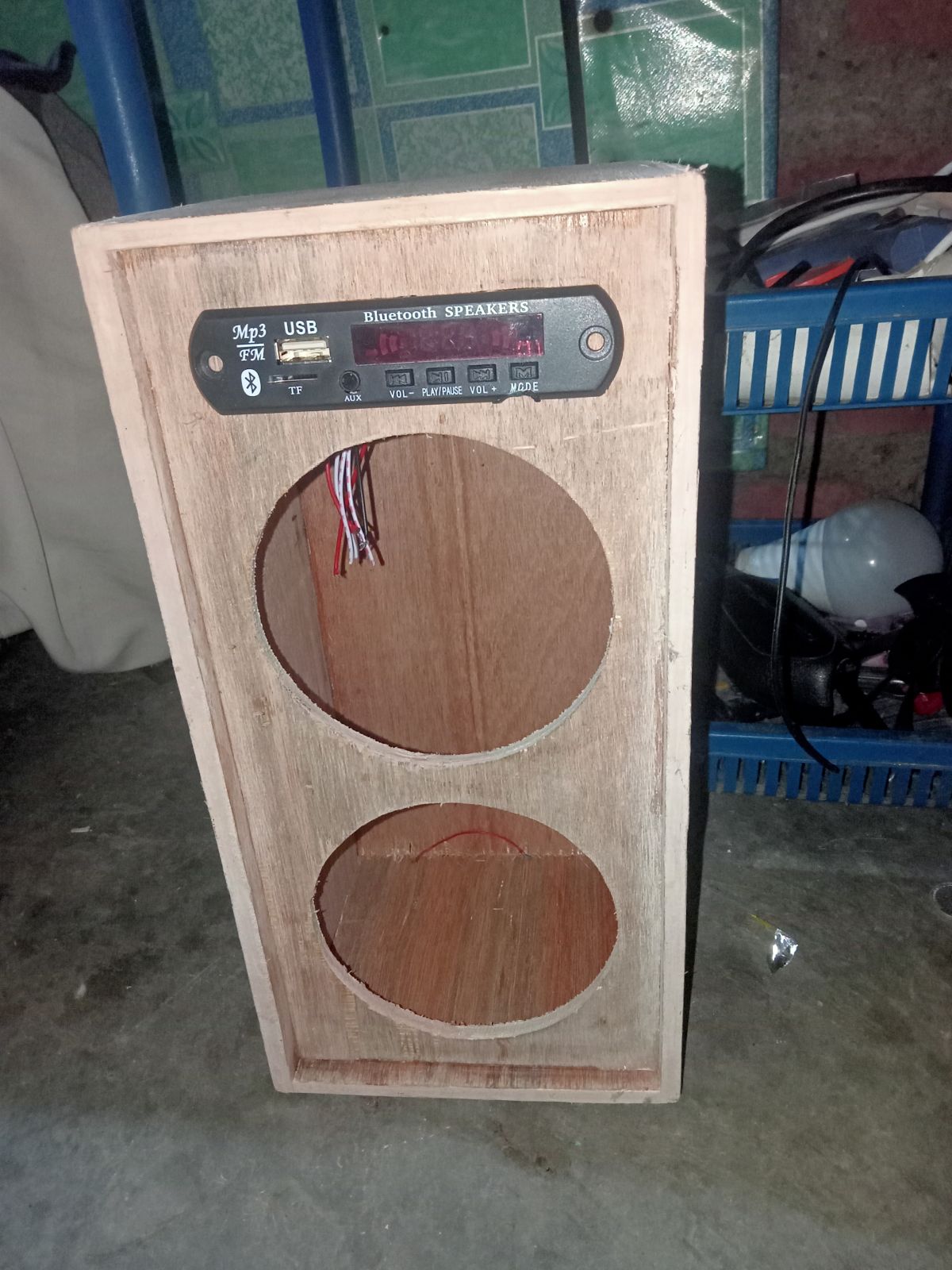 Bok speker aktif 4 inch double
